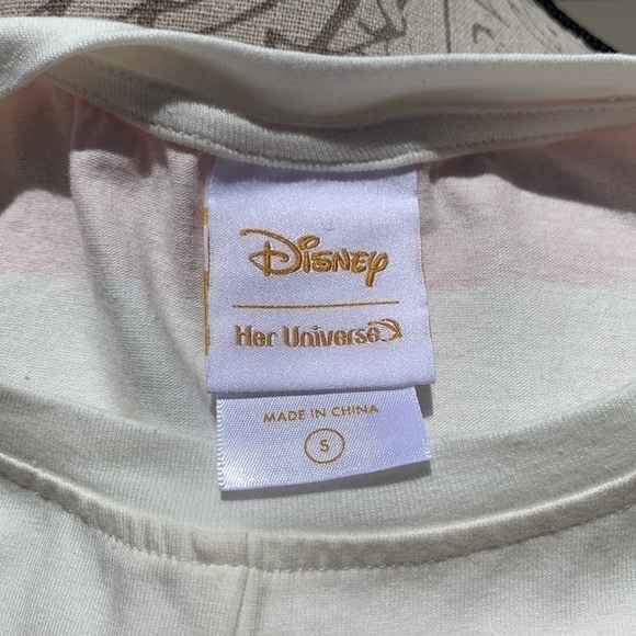 HER universe disney the little mermaid 30th anniversary striped twist front top - Picture 13 of 15